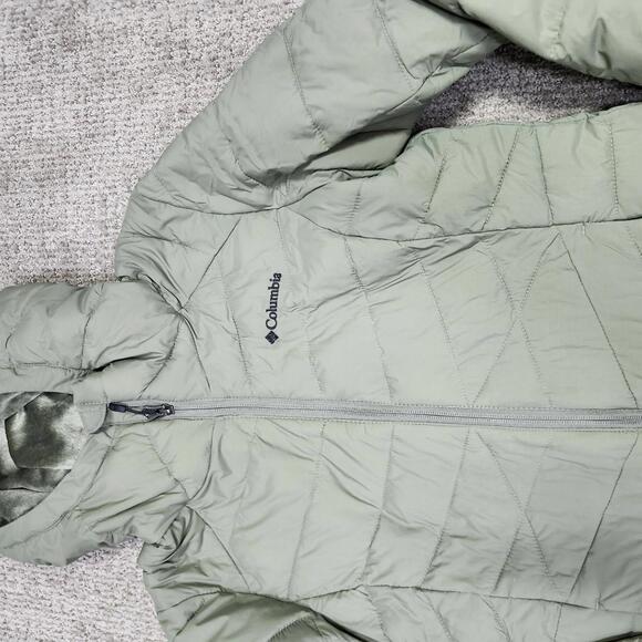 Columbia Jacket Green Omni Heat Long Sleeve Full Zip Women’s Size Small - Picture 10 of 13